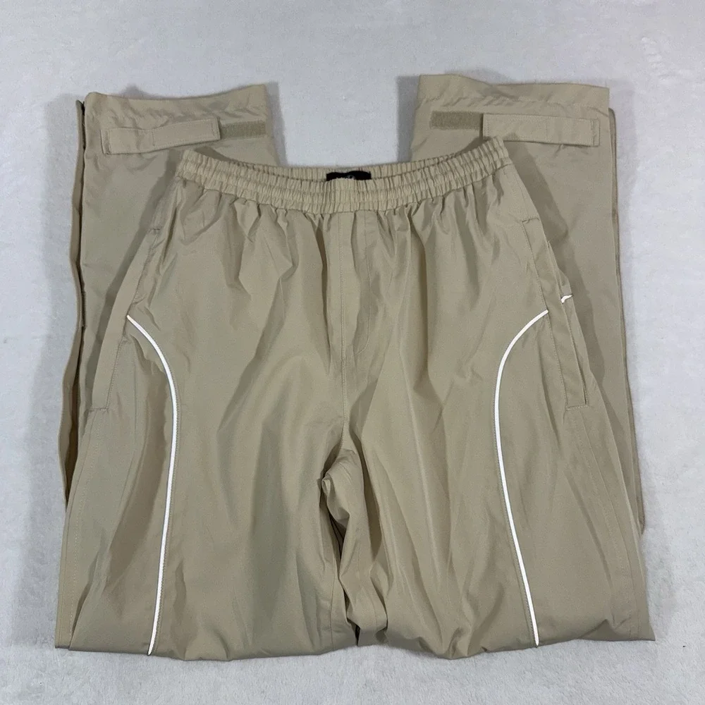BMW Mesh Lined Weather Riding Pants Unisex Sz S Beige Layered Ankle Zip Pockets